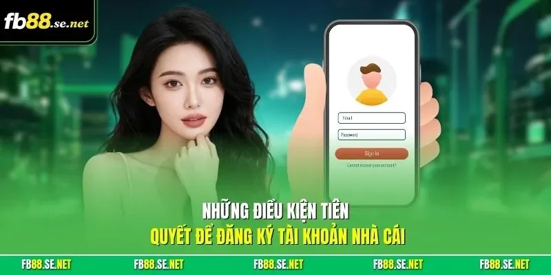 Những điều kiện tiên quyết để đăng ký tài khoản nhà cái