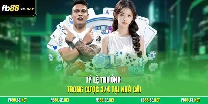 Tỷ lệ thưởng trong cược 3/4 tại nhà cái